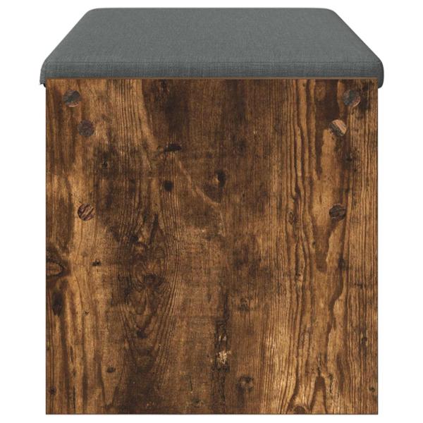 ARDEBO.de - Flurbank mit Kissen Geräucherte Eiche 100 x 38 x 46 cm