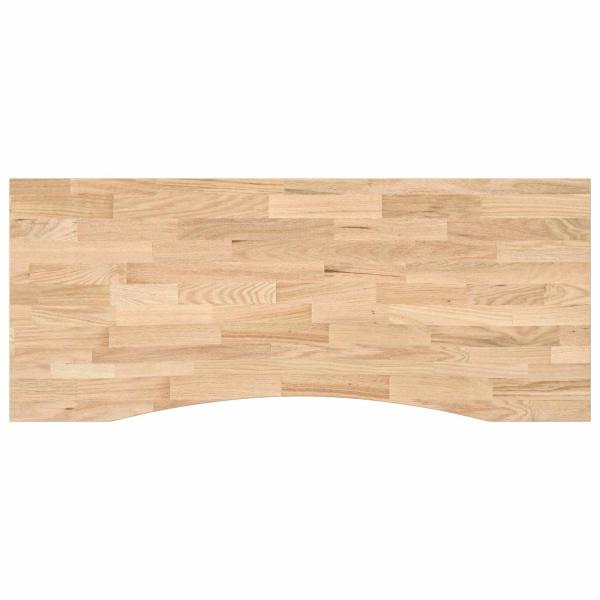 Schreibtisch Weiß und Natur 120 x 60 cm Massivholz Eiche