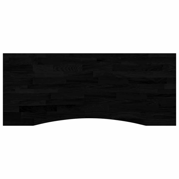 Schreibtisch Weiß und Dunkelbraun 120 x 60 cm Massivholz Eiche