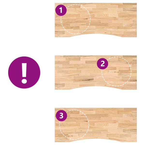 Schreibtisch Schwarz und Natur 120 x 60 cm Massivholz Eiche