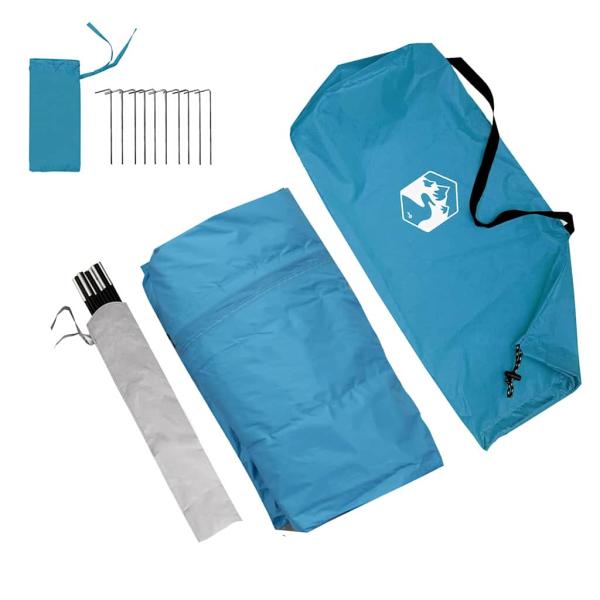 Caravan Zelt mit Dach mit Speicher Blau 400 x 270 x 245 cm