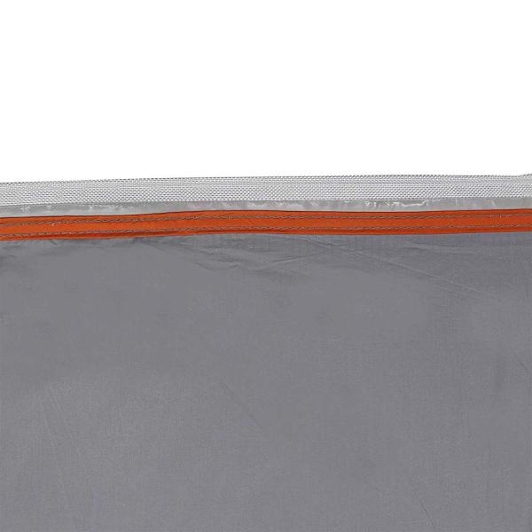 Heckklappenzelt mit Dach Grau und Orange 350 x 250 x 245 cm