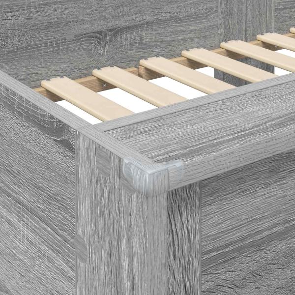 Etagenbett für Kinder Graues Sonoma 75 x 190 cm Holzwerkstoff