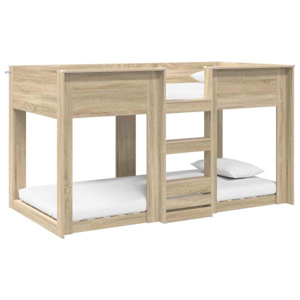 Etagenbett für Kinder Sonoma-Eiche 90 x 190 cm Holzwerkstoff