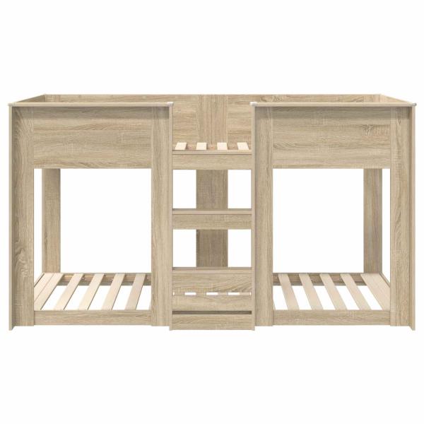Etagenbett für Kinder Sonoma-Eiche 90 x 190 cm Holzwerkstoff
