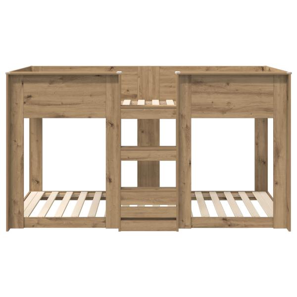 Etagenbett für Kinder Artisan-Eiche 90 x 190 cm Holzwerkstoff