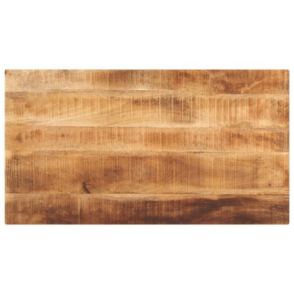 ARDEBO.de - Tischplatte 100x60x1,5 cm Rechteckig Raues Massivholz Mango