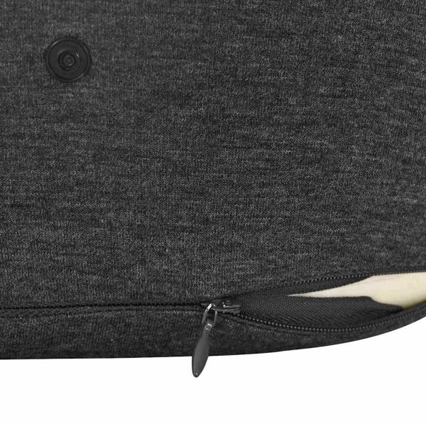 Kopfkissen mit Kissen Dunkelgrau 28 x 28 x 14 cm Baumwolle