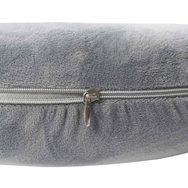 Kopfkissen mit Kissen Grau 27 x 27 x 8,5 cm Samt