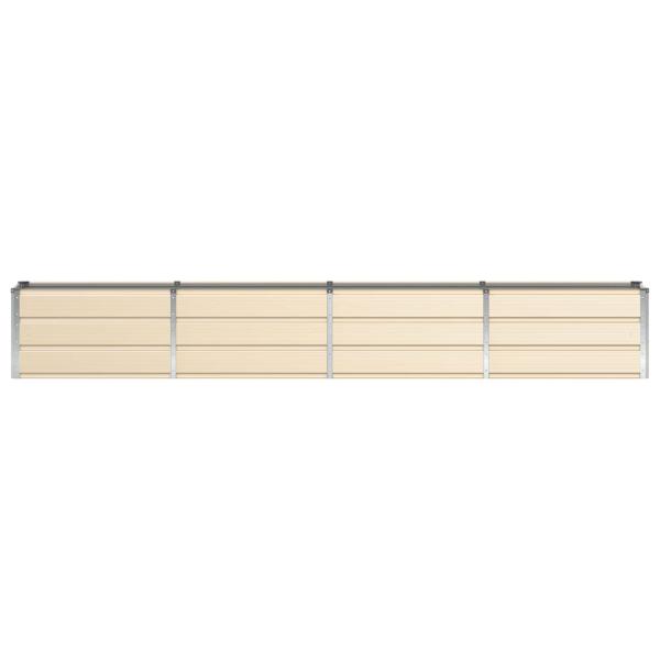 Pflanzkübel Elfenbein 320 x 40 x 45 cm Stahl