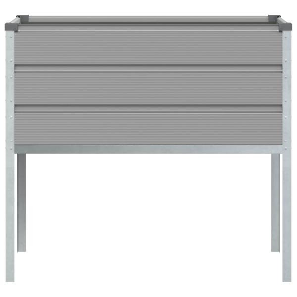 Pflanzkübel Hellgrau 100 x 45 x 90 cm Verzinkter Stahl