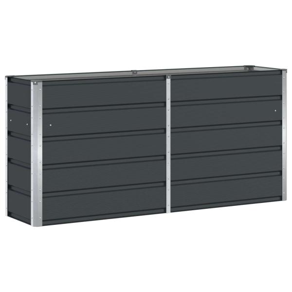 Pflanzkübel Anthrazit 160 x 40 x 75 cm Stahl