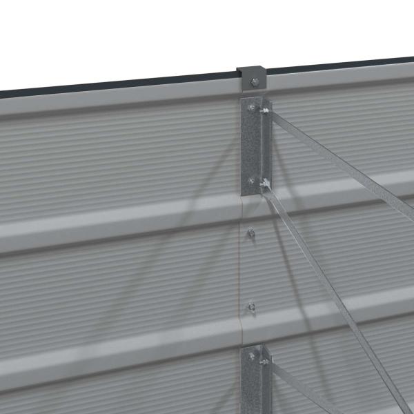 Pflanzkübel Anthrazit 320 x 80 x 45 cm Stahl