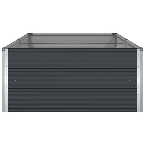 Pflanzkübel Anthrazit 195 x 100 x 45 cm Verzinkter Stahl