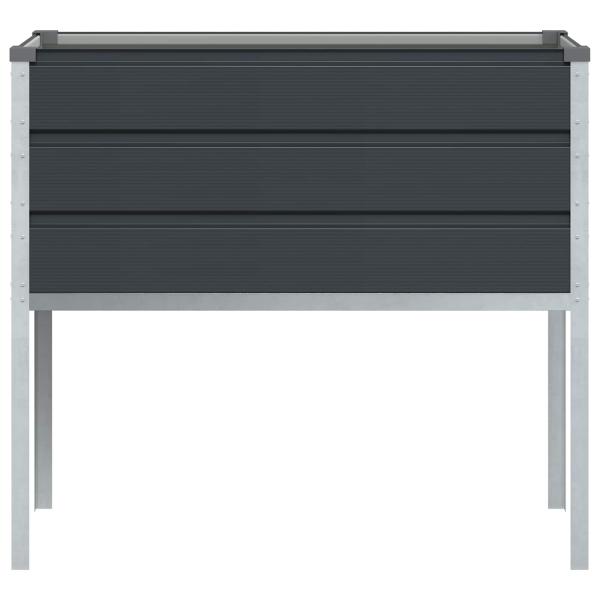 Pflanzkübel Anthrazit 100 x 45 x 90 cm Verzinkter Stahl