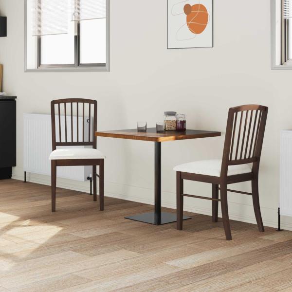 ARDEBO.de - Esszimmerstühle 2 pcs Hellbraun 50 x 52,5 x 91 cm