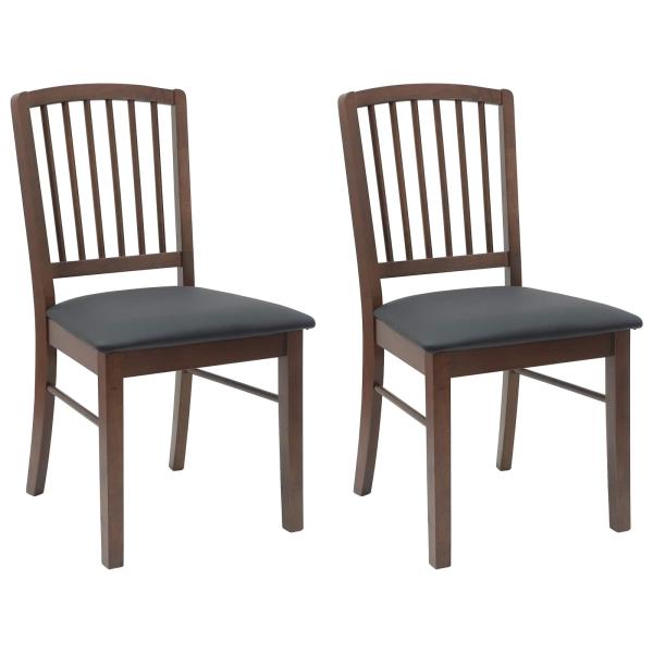 ARDEBO.de - Esszimmerstühle 2 pcs Hellbraun 50 x 52,5 x 91 cm