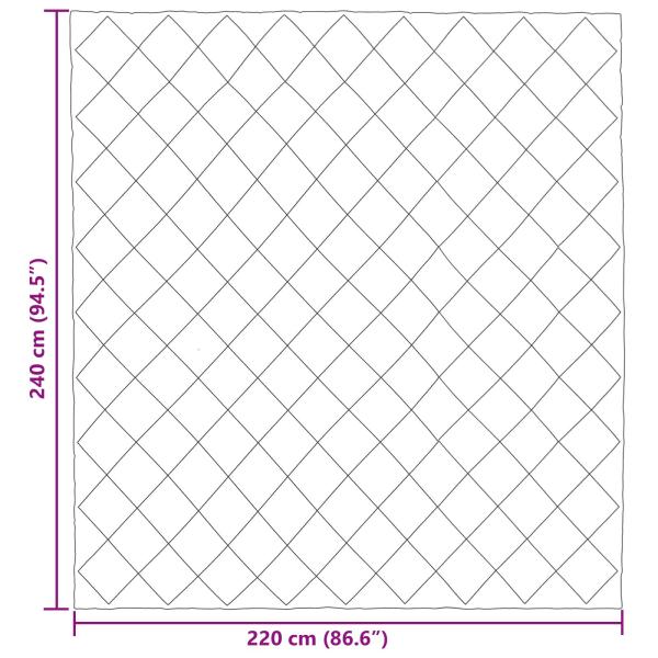 Winterbettdecke Schwarz 220 x 240 cm Mikrofaser