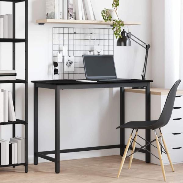 ARDEBO.de - Tisch Schwarz Eichen-Optik 80 x 50 x 76,5 cm