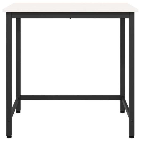 Tisch Weiß 80 x 50 x 77 cm Ingenieure Holz und Stahl