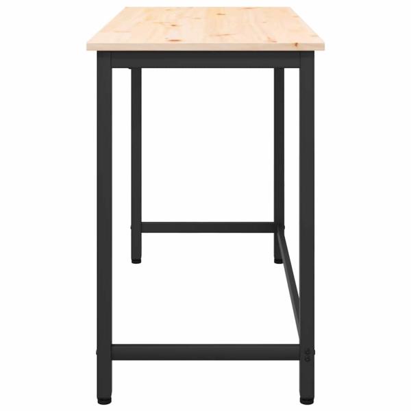 Tisch Natur 100 x 50 x 77 cm Ingenieure Holz und Stahl