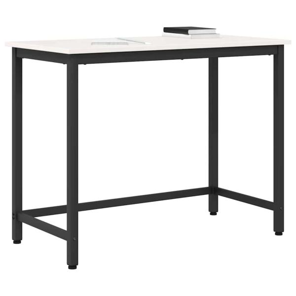 Tisch Weiß 100 x 50 x 77 cm Ingenieure Holz und Stahl