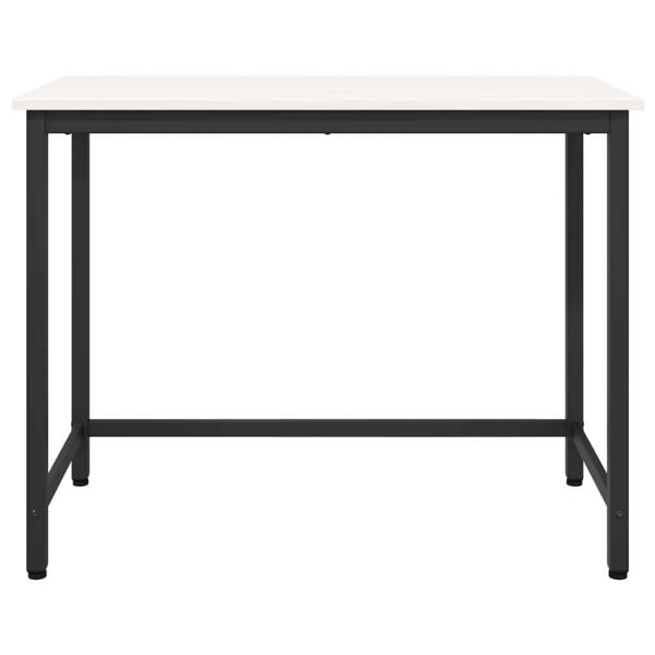 Tisch Weiß 100 x 50 x 77 cm Ingenieure Holz und Stahl