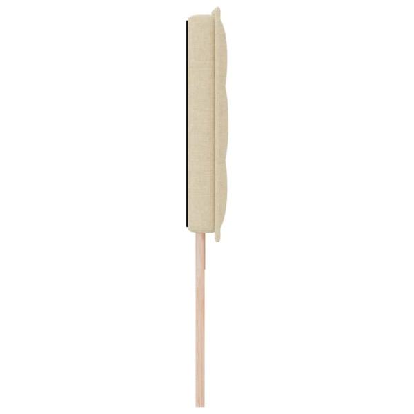 LED Kopfteil mit LED-Lichtleisten Creme 180 cm Polyester