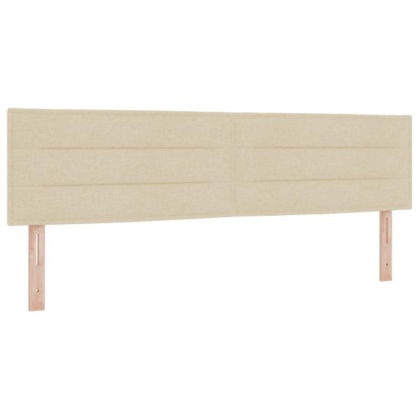 LED Kopfteil mit LED-Lichtleisten Creme 180 cm Polyester