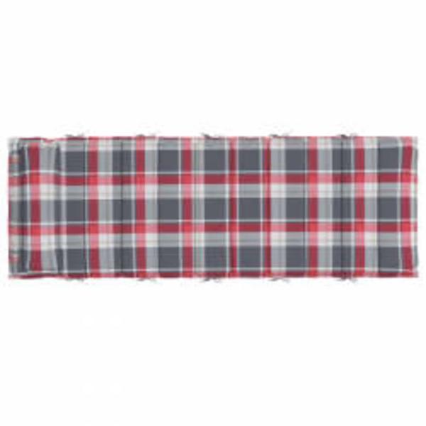 Sonnen-Lounger Kissen Rot und Grau 180 x 60 x 4 cm Oxford-Stoff