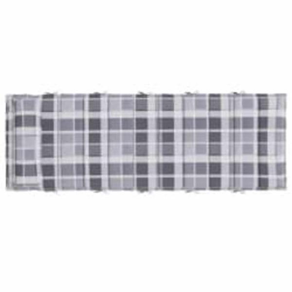 Sonnen-Lounger Kissen Plaid Grau 180 x 60 x 4 cm Oxford-Stoff