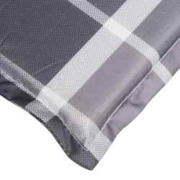Sonnen-Lounger Kissen Plaid Grau 180 x 60 x 4 cm Oxford-Stoff