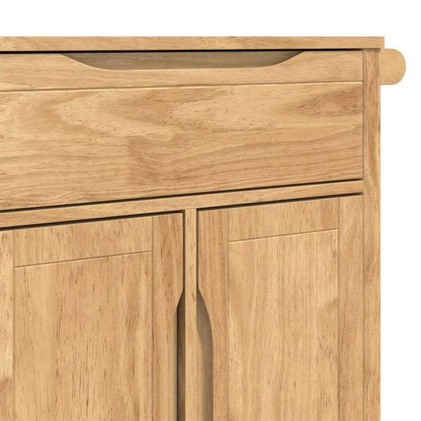 Küchentrolley Wachsbraun 72,5 x 45 x 80 cm Massivholz Kiefer