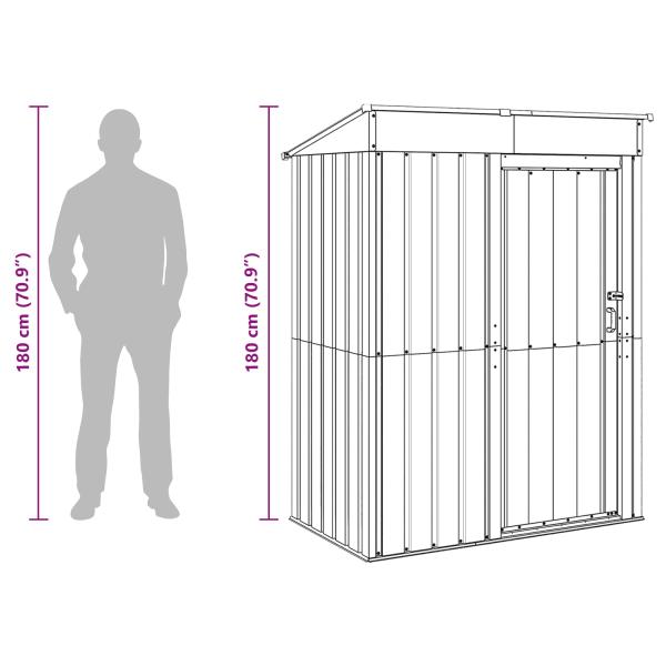 Gartenhütten Braun 137 x 81 x 180 cm Metall