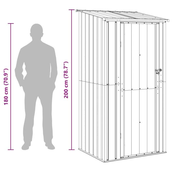 Gartenhütten Anthrazit 103 x 86 x 200 cm Metall