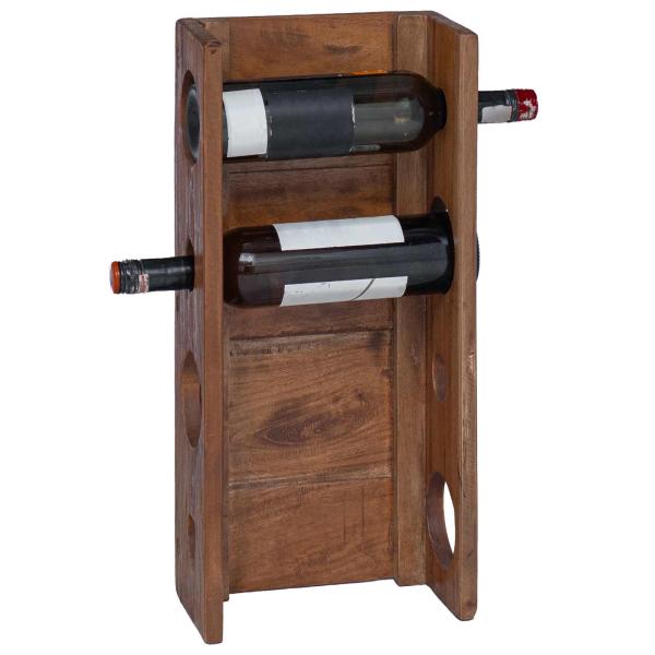 ARDEBO.de - Regal Braun 24 x 13 x 54 cm Massives Mahagoni Holz