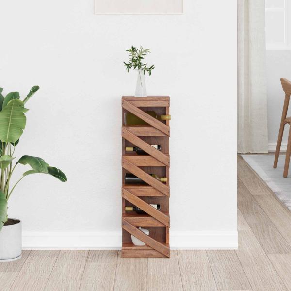 Regal Braun 24 x 14 x 80 cm Massives Mahagoni Holz