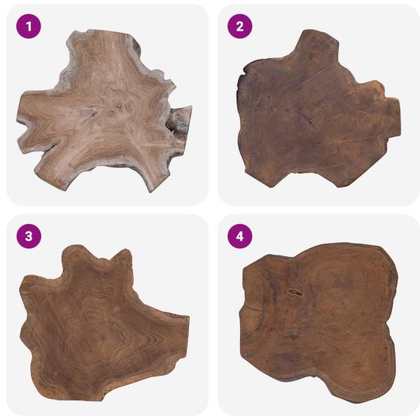 Nachttisch Braun 40 x 40 x 25 cm Massives upgecyceltes Holz