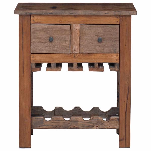 Schrank Braun 60 x 30 x 70 cm Massives upgecyceltes Holz