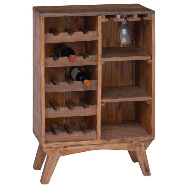 Regal Braun 60 x 30 x 90 cm Massives upgecyceltes Holz