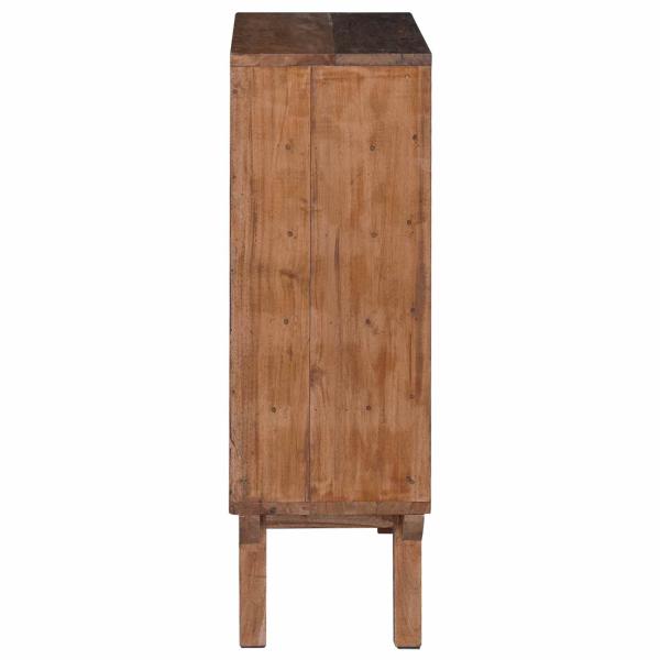 Regal Braun 60 x 30 x 90 cm Massives upgecyceltes Holz