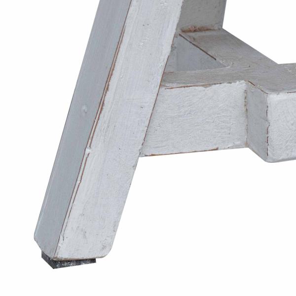 Hocker Natur 22 x 22 x 24 cm Mahagoni Holz