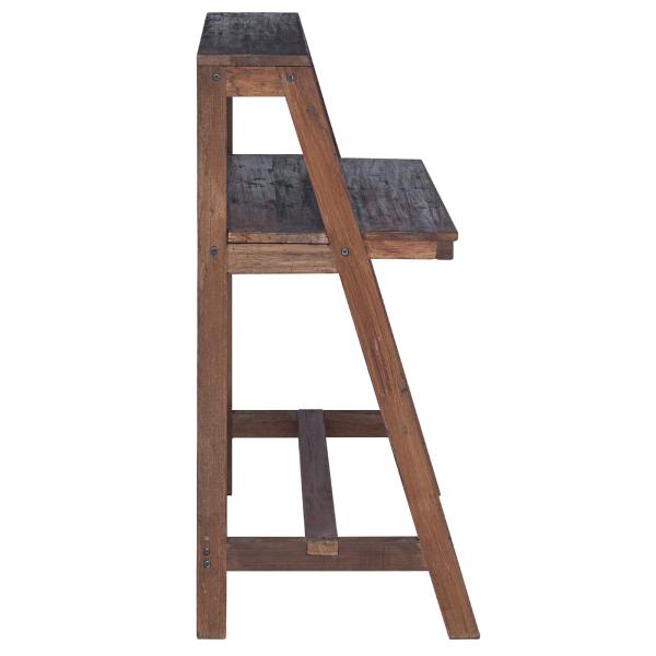 ARDEBO.de - Schreibtisch Braun 90 x 50 x 103 cm Massives upgecyceltes Holz