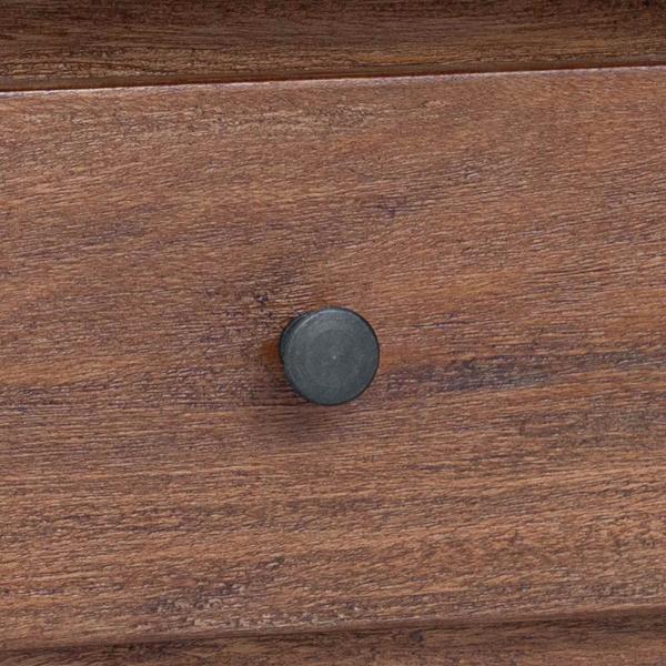 Schreibtisch Braun 110 x 30 x 79 cm Massives Mahagoni Holz