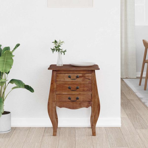 Aufbewahrungstruhe 48 x 35 x 64 cm Massives Mahagoni Holz