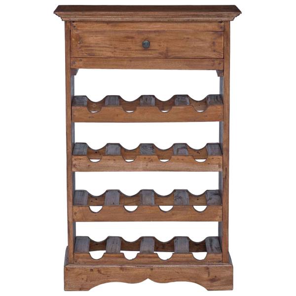 Weinregal Massives Mahagoni Holz