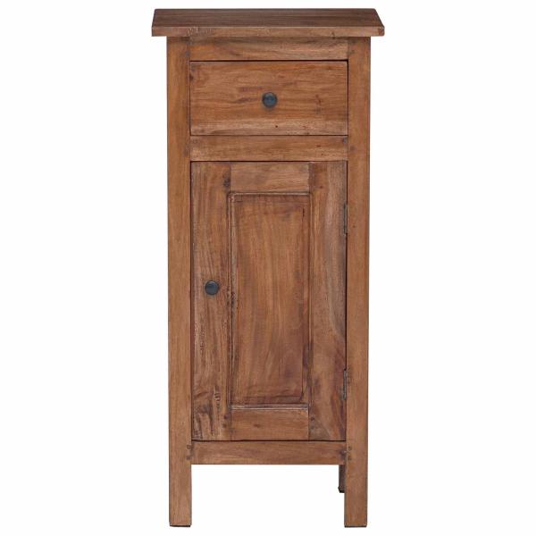 Pflanzenständer mit Tür Braun 36 x 25 x 80 cm Mahagoni Holz