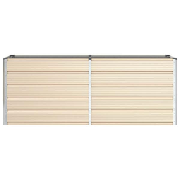 Pflanzkübel Elfenbein 480 x 50 x 45 cm Verzinkter Stahl