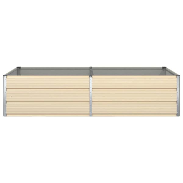 Pflanzkübel Elfenbein 195 x 100 x 45 cm Verzinkter Stahl