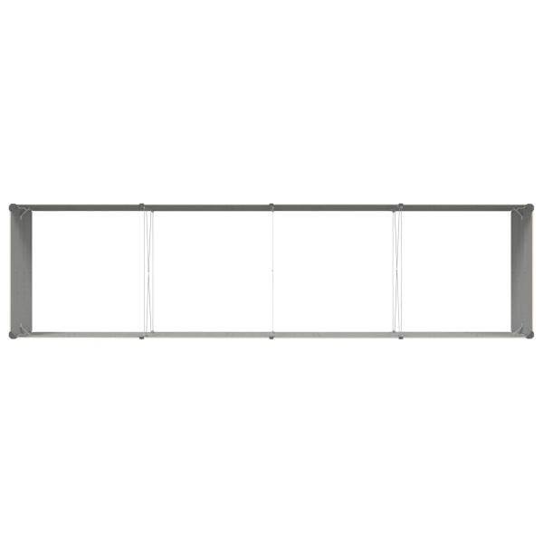 Pflanzkübel Elfenbein 195 x 100 x 45 cm Verzinkter Stahl